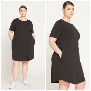 Universal Standard Black Soft Shirt Dress, XL